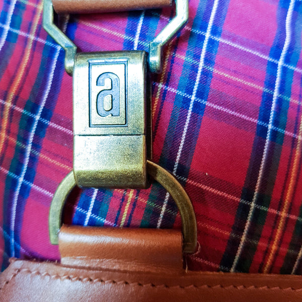 Waxed cotton and Italian leather apron