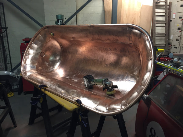 Copper hot tub