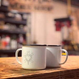 Branded enamel mug